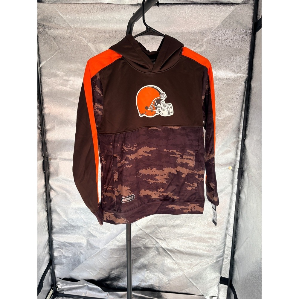 Official NFL Cleveland Browns Camo Hoodie -Youth size L (P6)